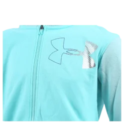 Threadborne Girls Terry Full Zip Blue/White