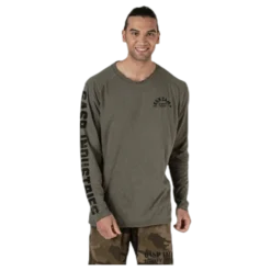 Throwback LS Tee Green