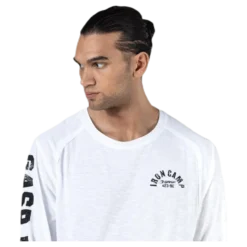 Throwback LS Tee White
