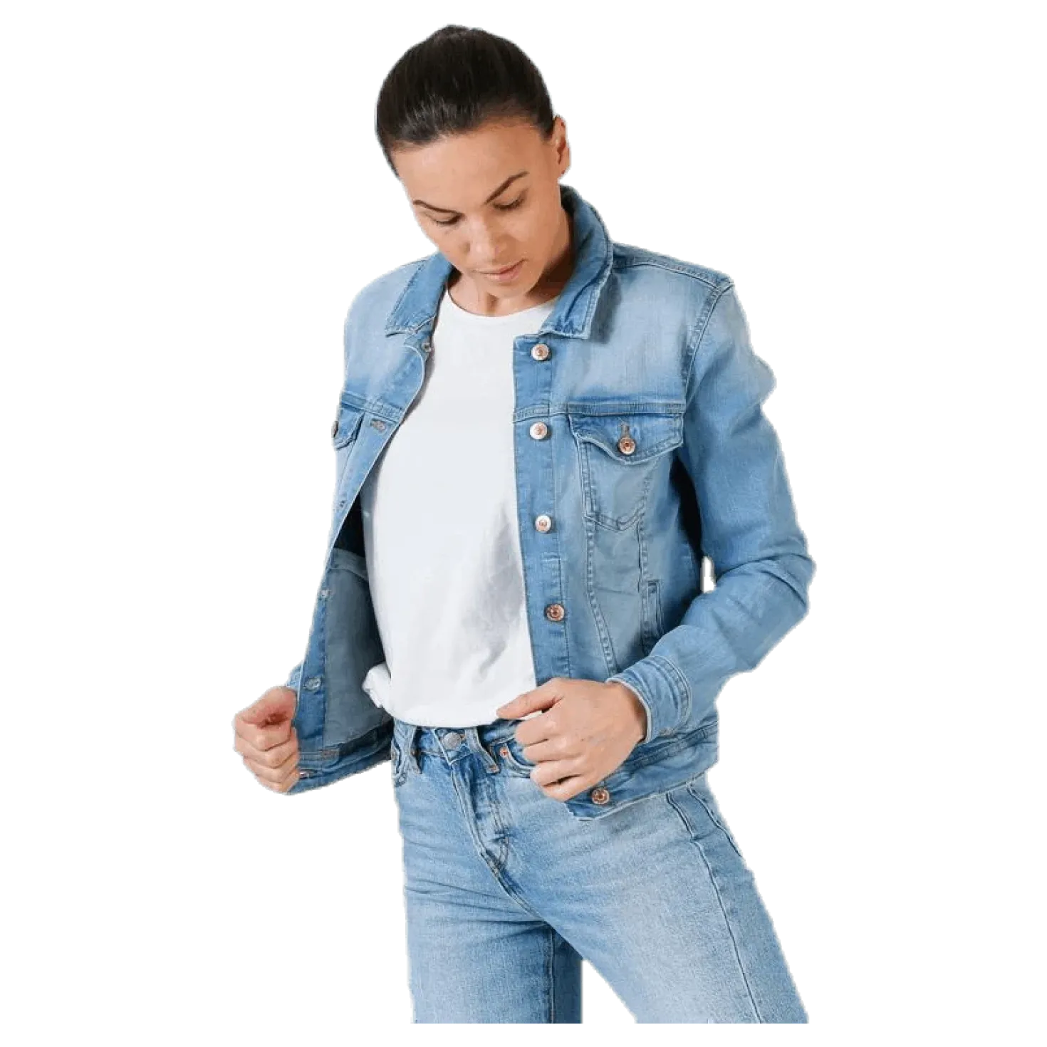 Tia Life Dnm Jacket Bb Lb Blue