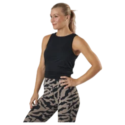 Tie Back Tank Black