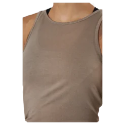 Tie Back Tank Taupe Grey