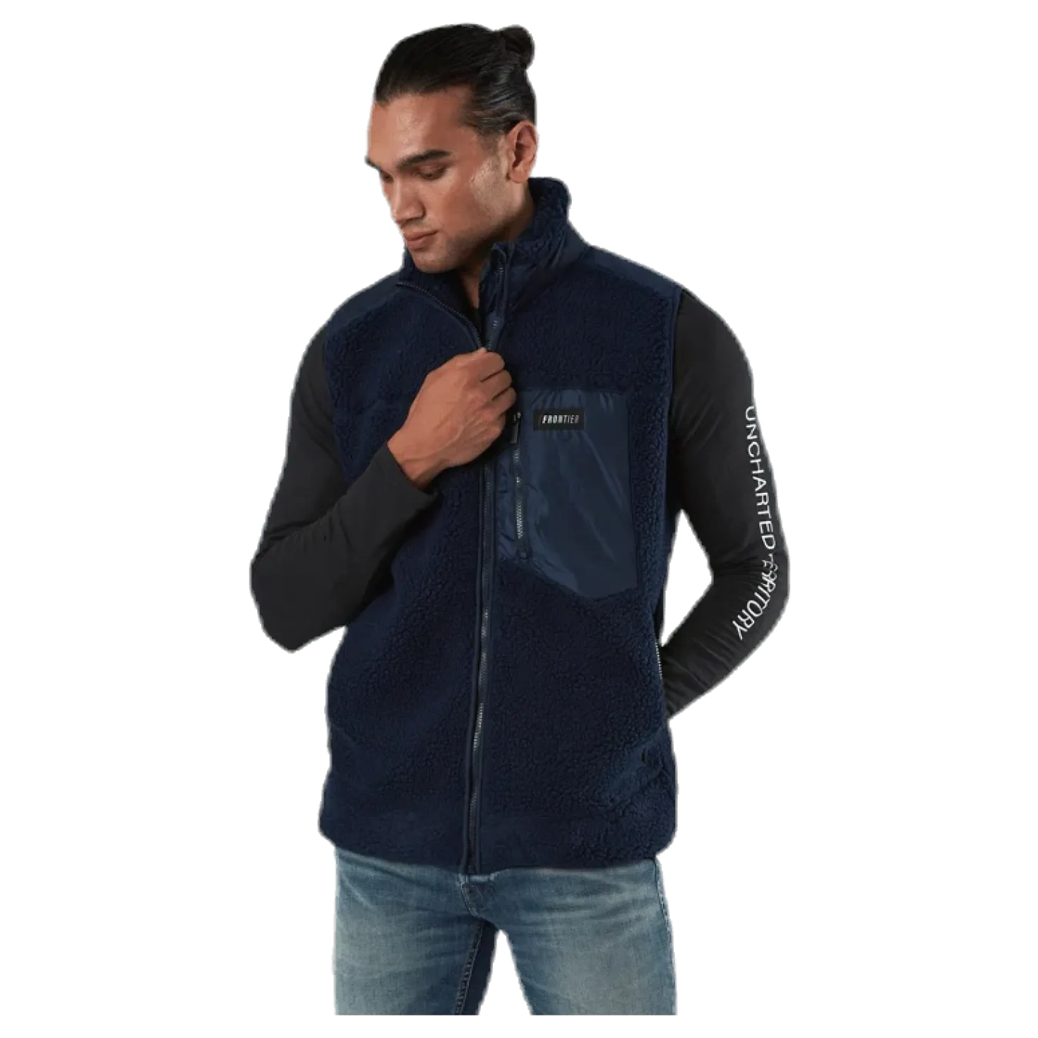 Titus Pile Vest Blue