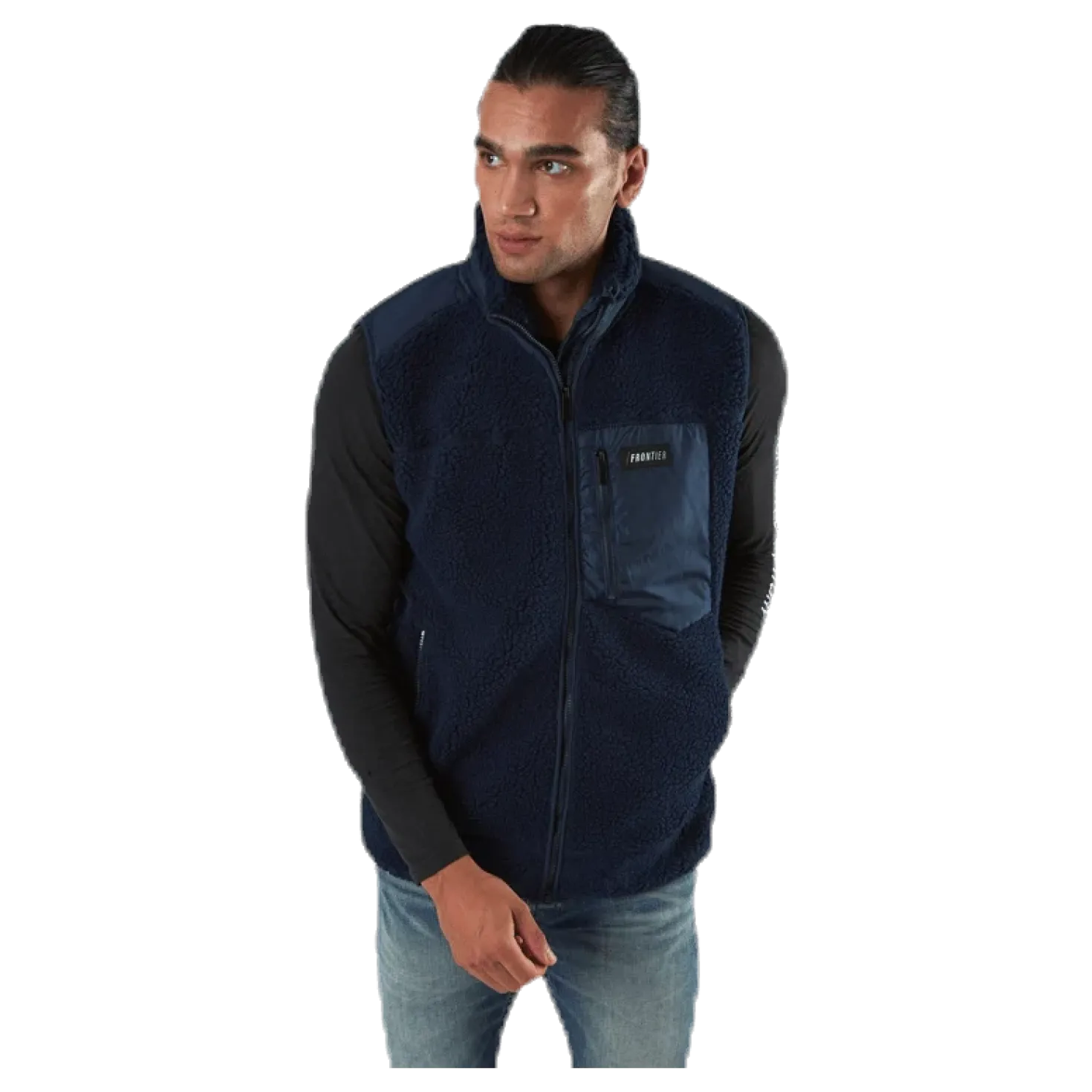 Titus Pile Vest Blue