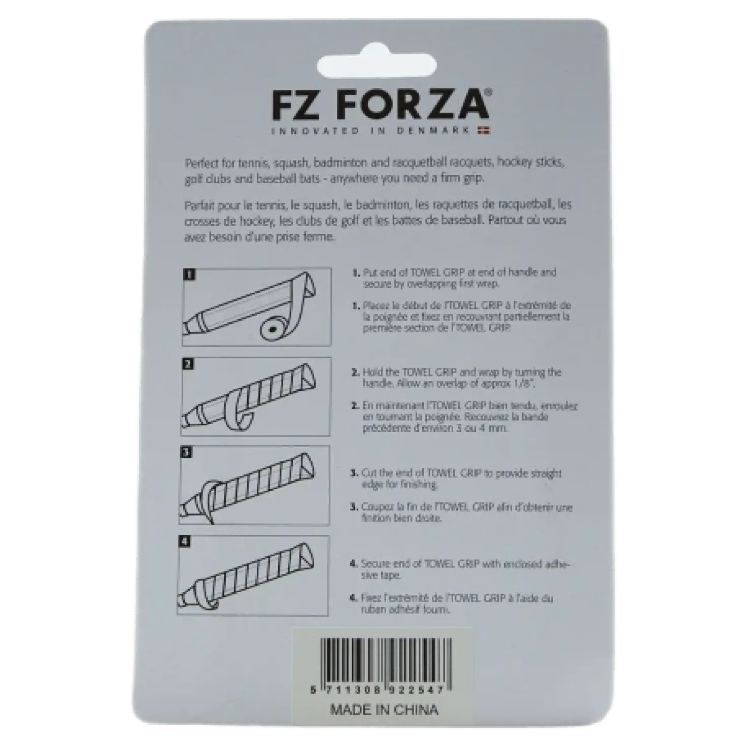 Towel Grip 2pcs. Card Black