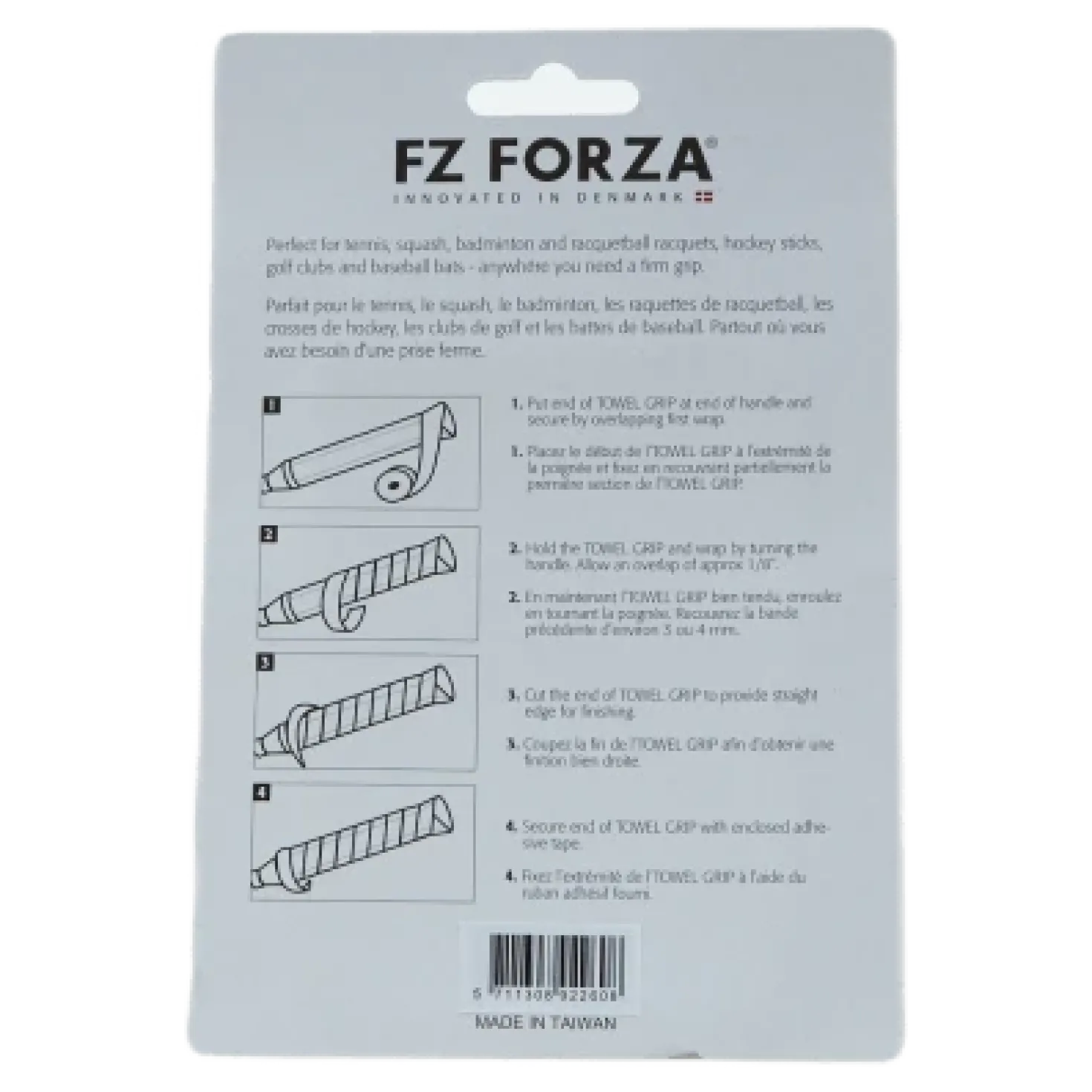 Towel Grip 2pcs. Card Red