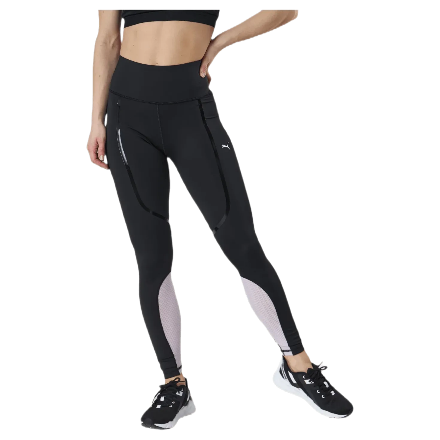Train Bonded High Waist Full Tight Purple/Black
