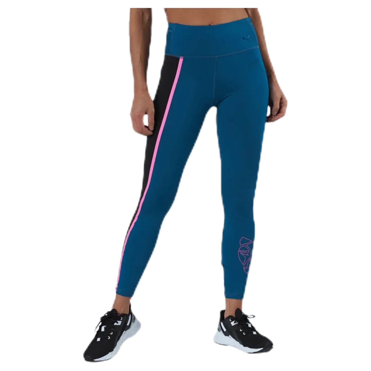 Train Shine High Rise 7/8 Tight Blue