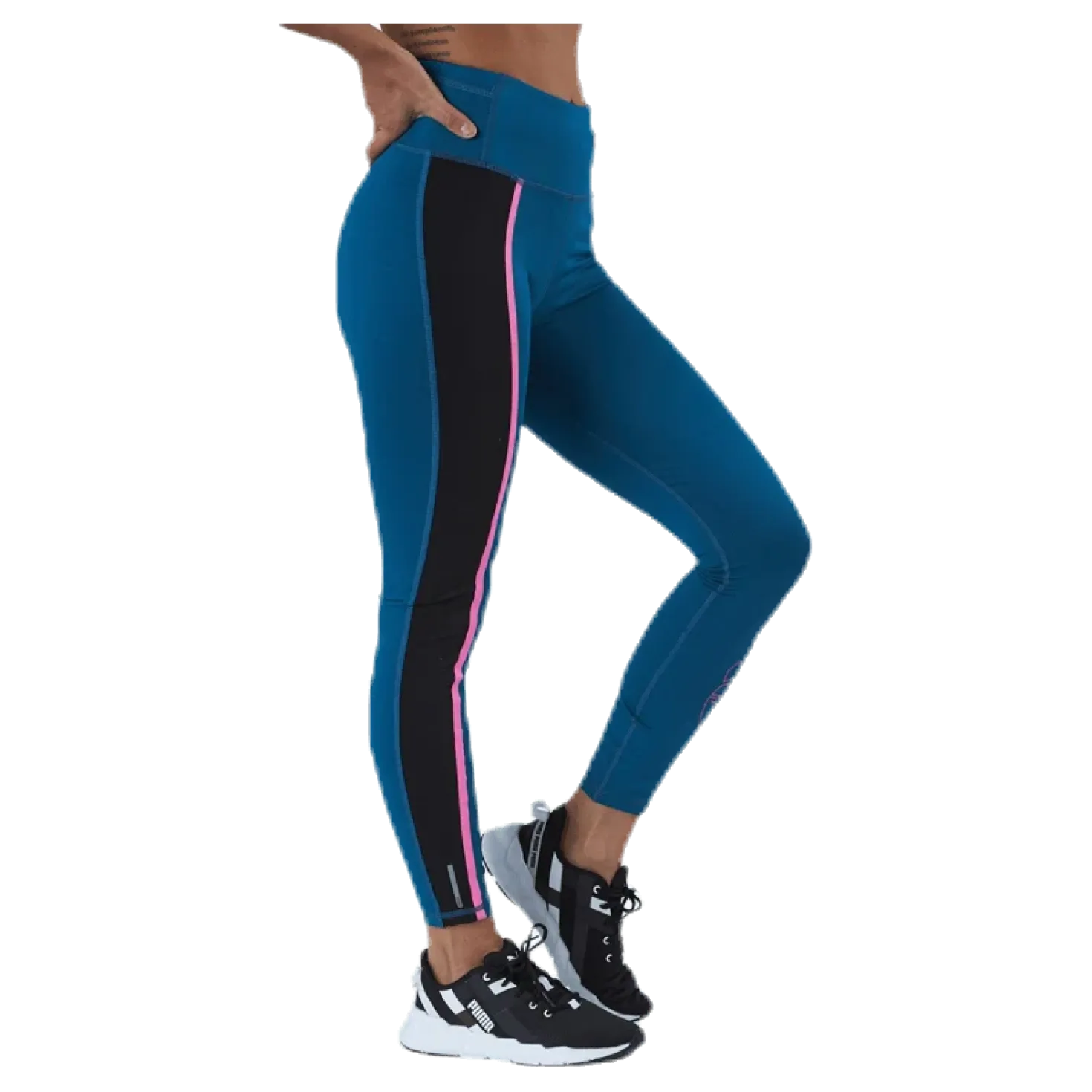 Train Shine High Rise 7/8 Tight Blue