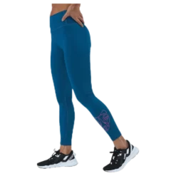 Train Shine High Rise 7/8 Tight Blue