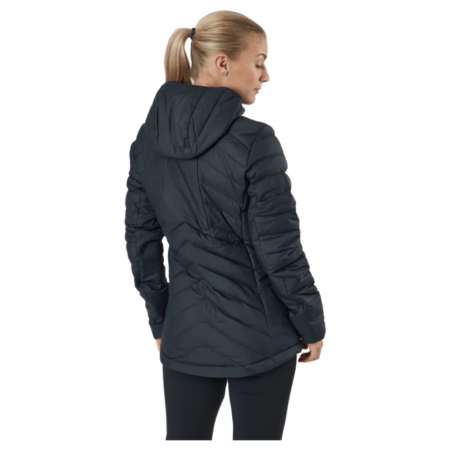 Transition Down Hoodie W Black