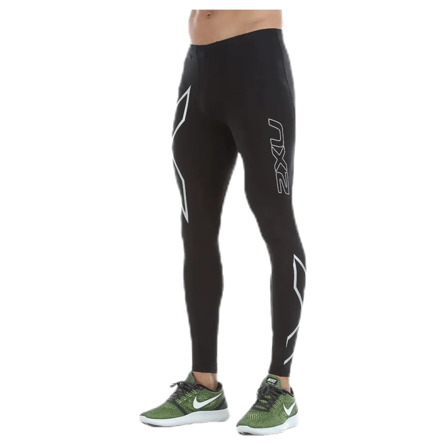 TR2 Compression Tights Black/Silver