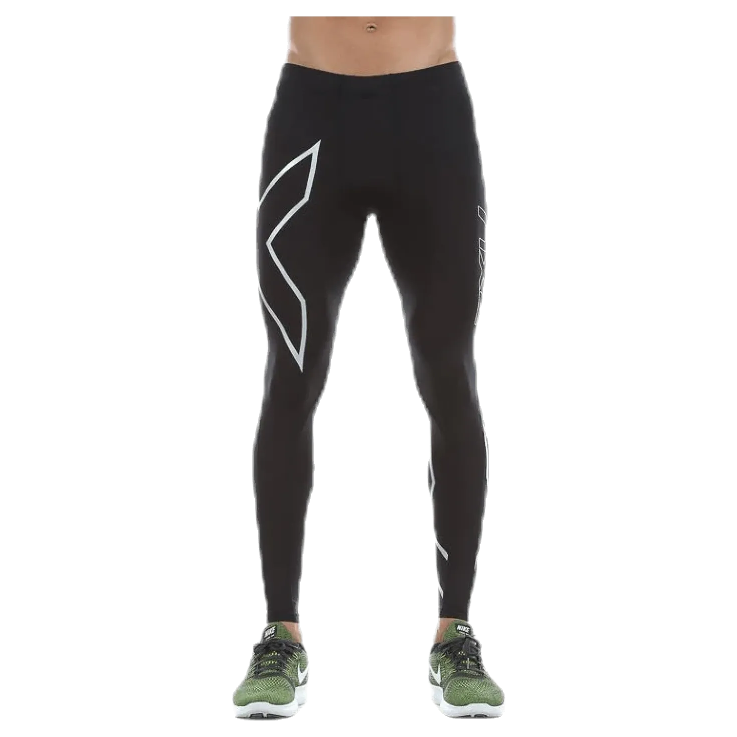 TR2 Compression Tights Black/Silver