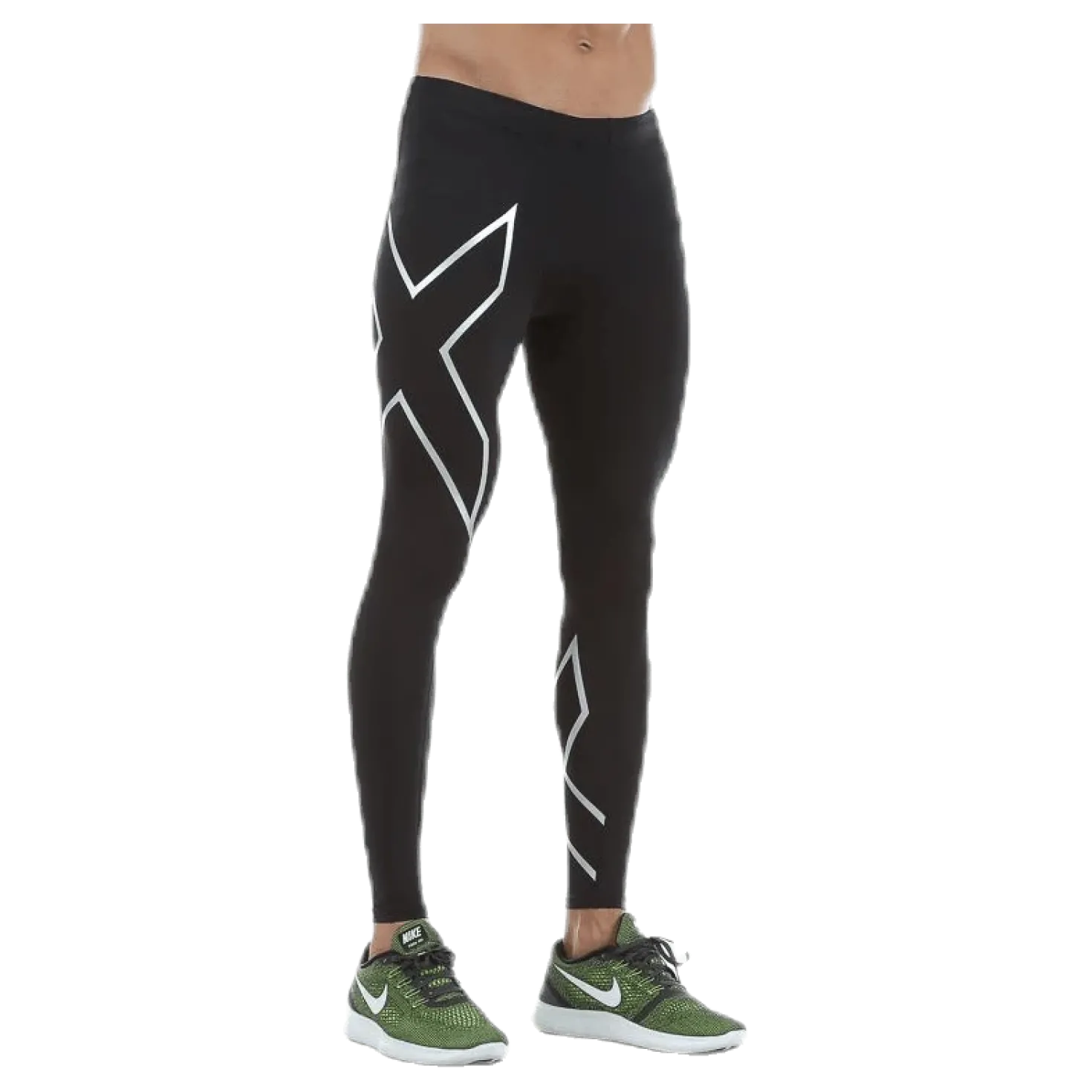 TR2 Compression Tights Black/Silver