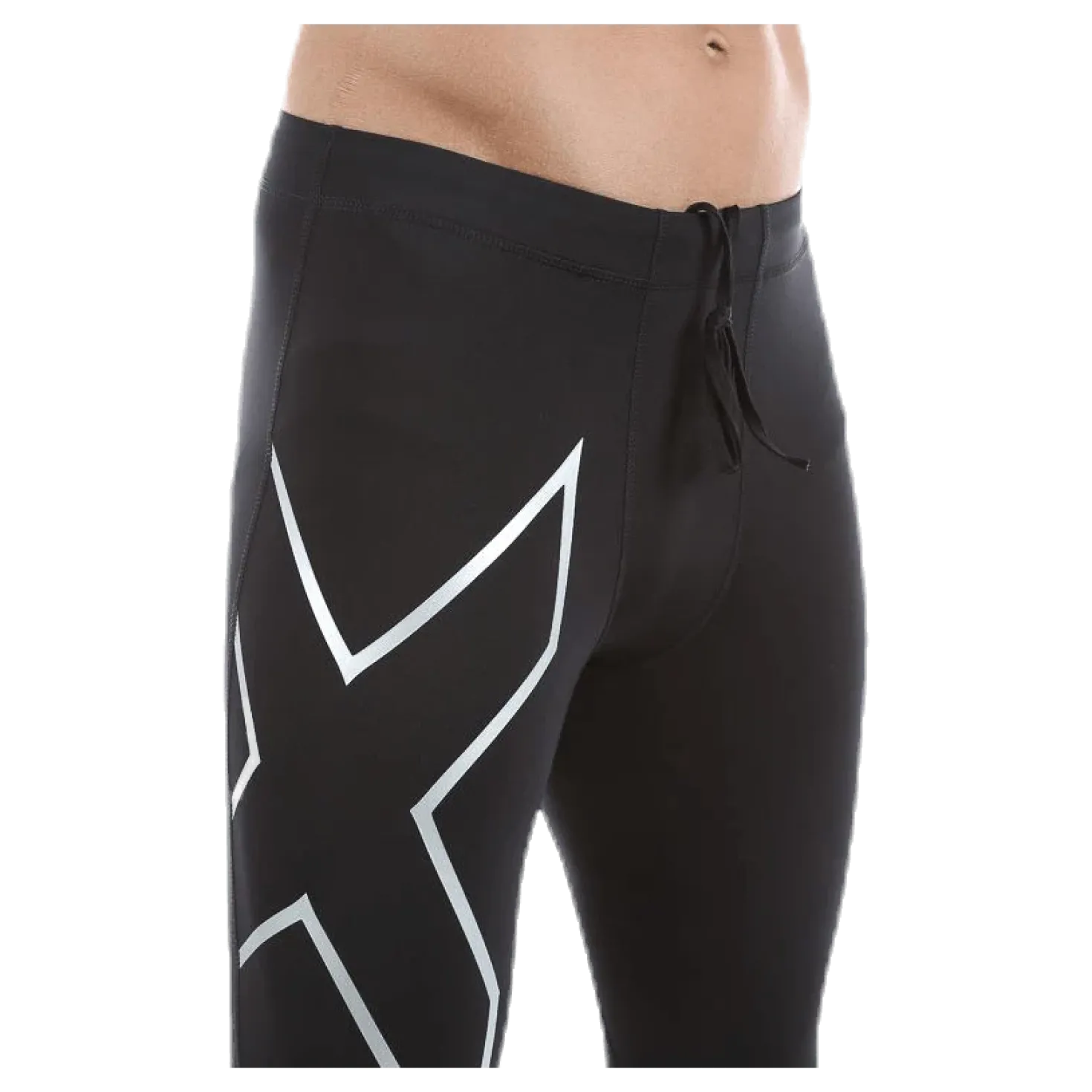 TR2 Compression Tights Black/Silver