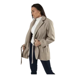 Trillion Belt Coatigan Pnt Beige