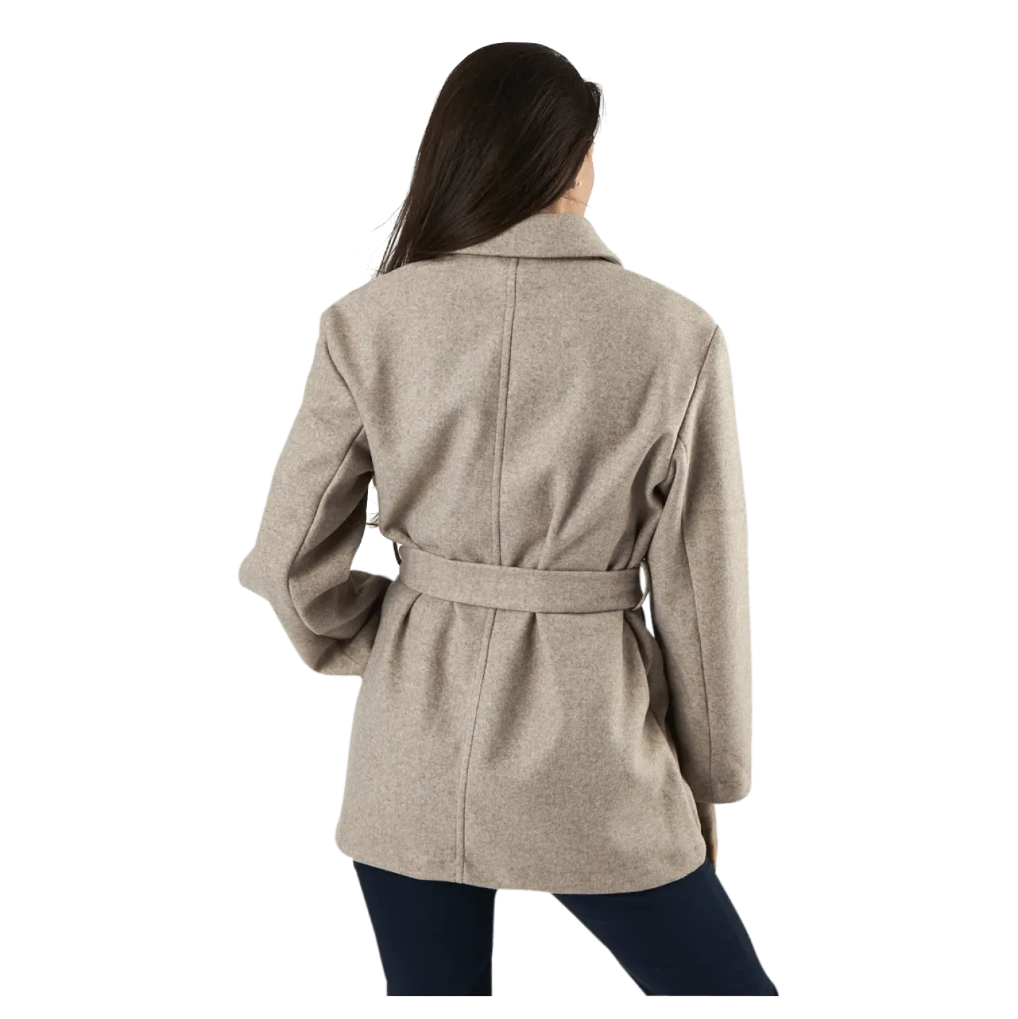 Trillion Belt Coatigan Pnt Beige