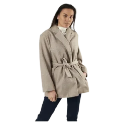 Trillion Belt Coatigan Pnt Beige