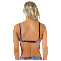 Tropic Garden Padded Bandeau Pink/Blue/Green