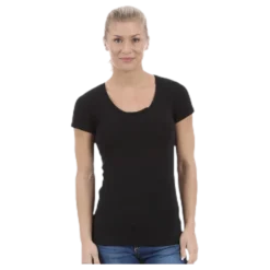 T-shirt cotton stretch Black