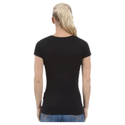 T-shirt cotton stretch Black