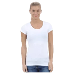 T-shirt cotton stretch White
