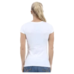 T-shirt cotton stretch White