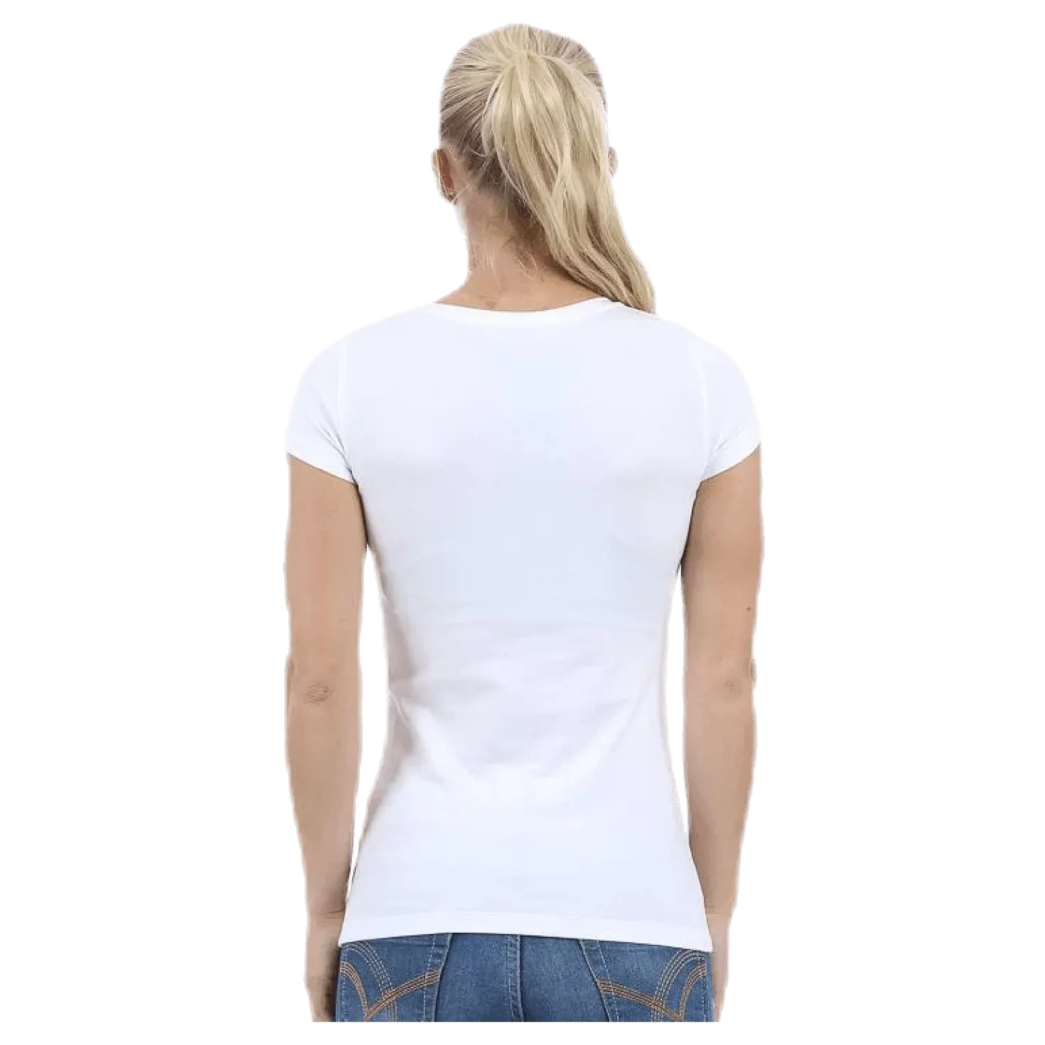 T-shirt cotton stretch White