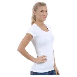 T-shirt cotton stretch White