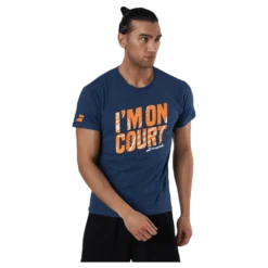 T-Shirt Message blue