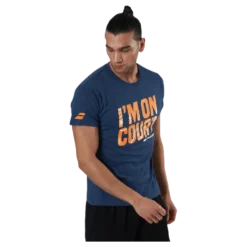 T-Shirt Message blue