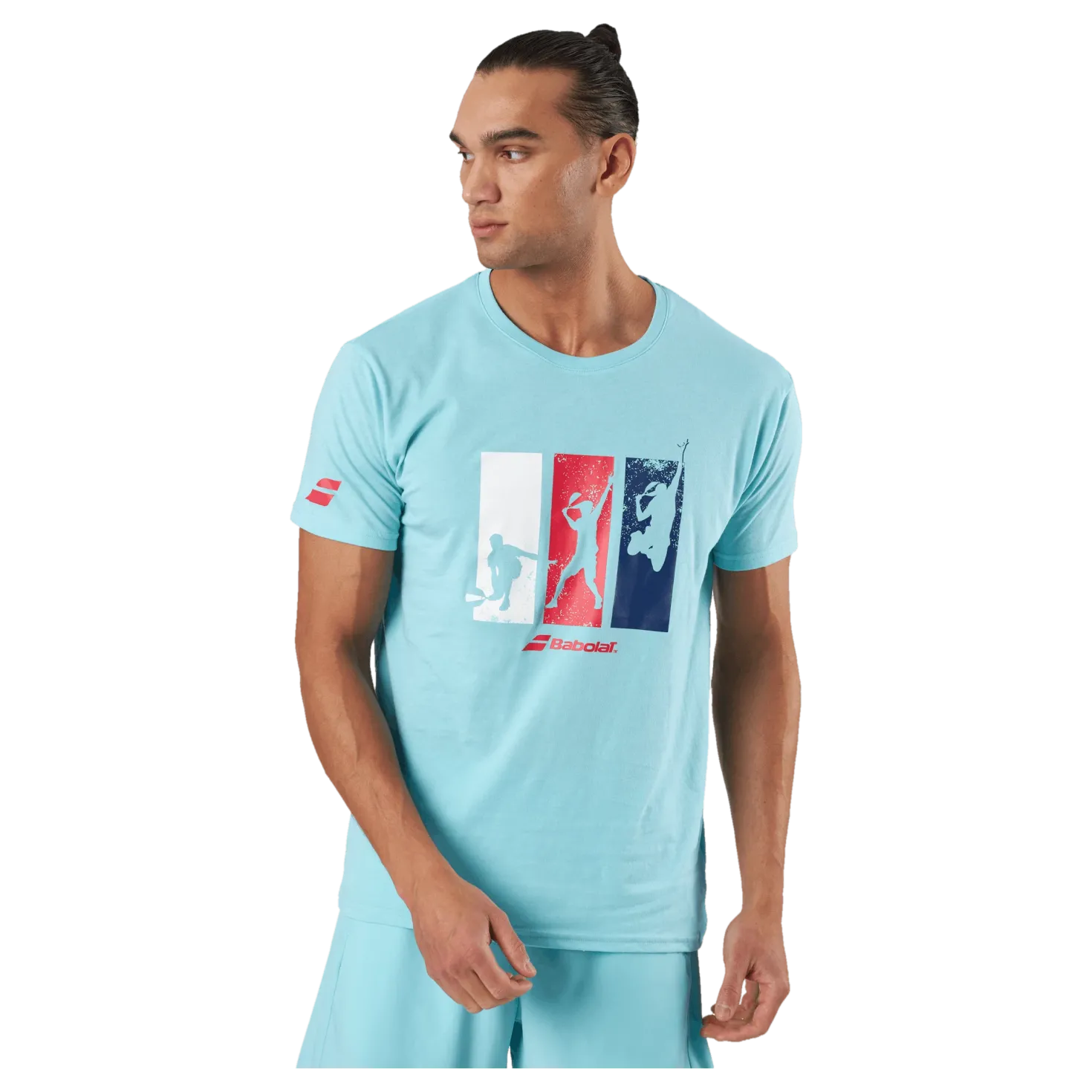 T-shirt Padel Cotton Turquoise