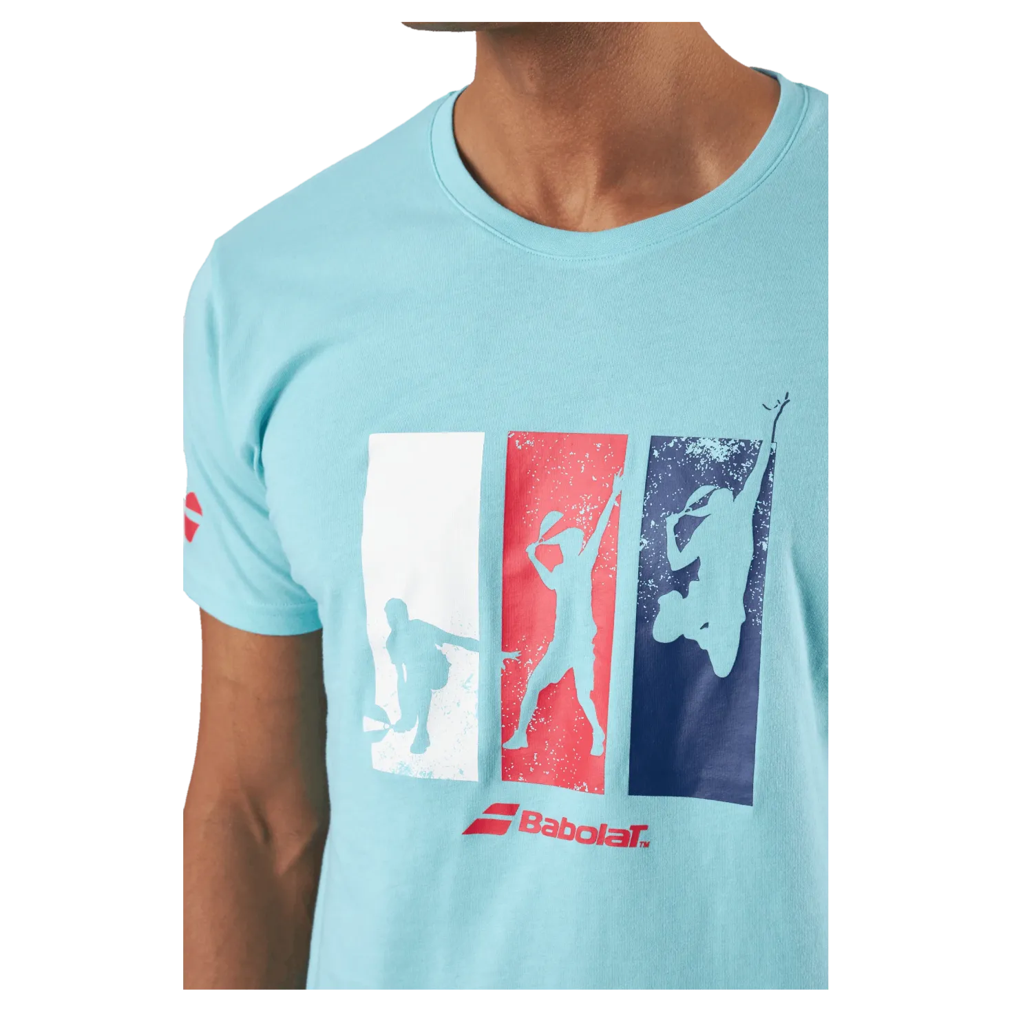 T-shirt Padel Cotton Turquoise