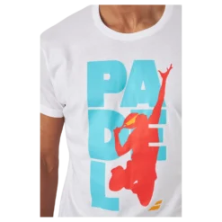 T-shirt Padel Cotton White