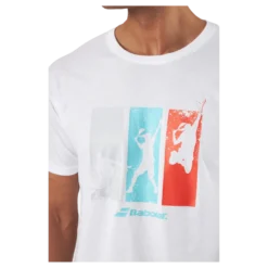 T-shirt Padel Cotton White