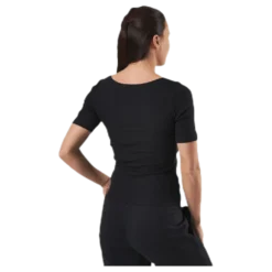 T-shirt Ribbed Black