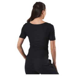 T-shirt Ribbed Black