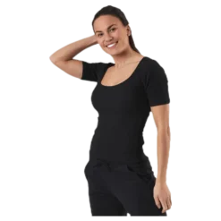 T-shirt Ribbed Black