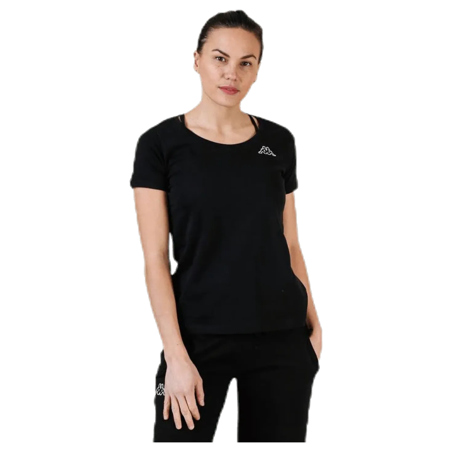 T-Shirt S/S, Logo Momba Black