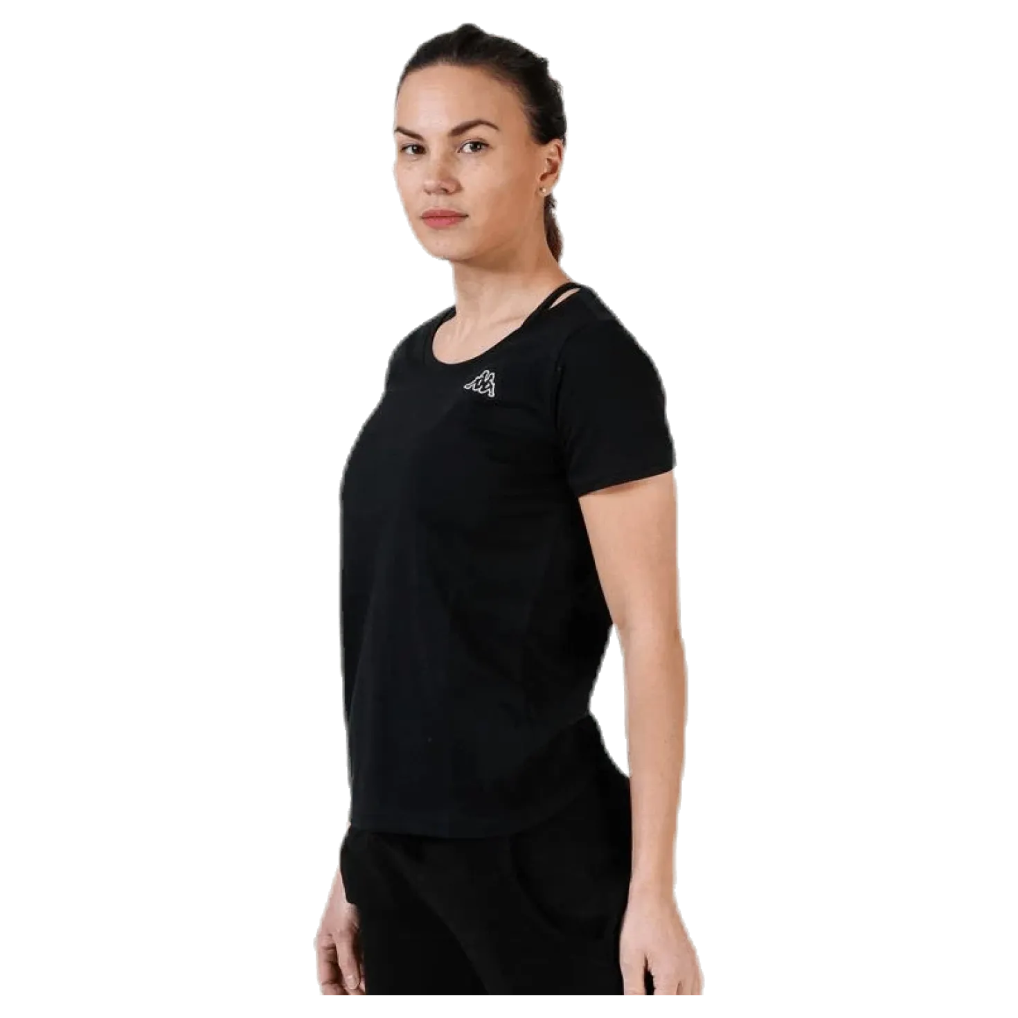 T-Shirt S/S, Logo Momba Black