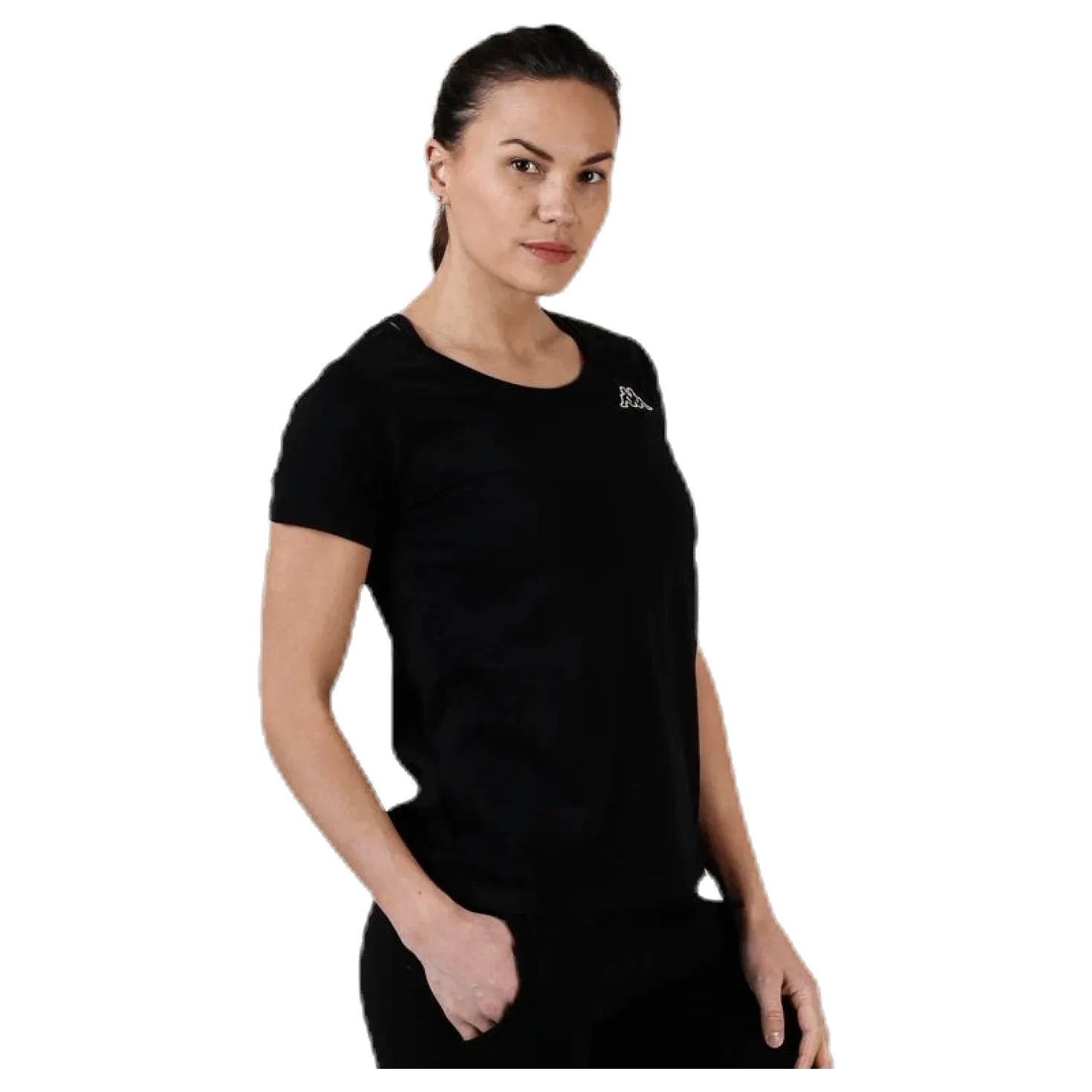 T-Shirt S/S, Logo Momba Black