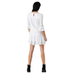 Tyra 3/4 Flare Short Dress Wvn White