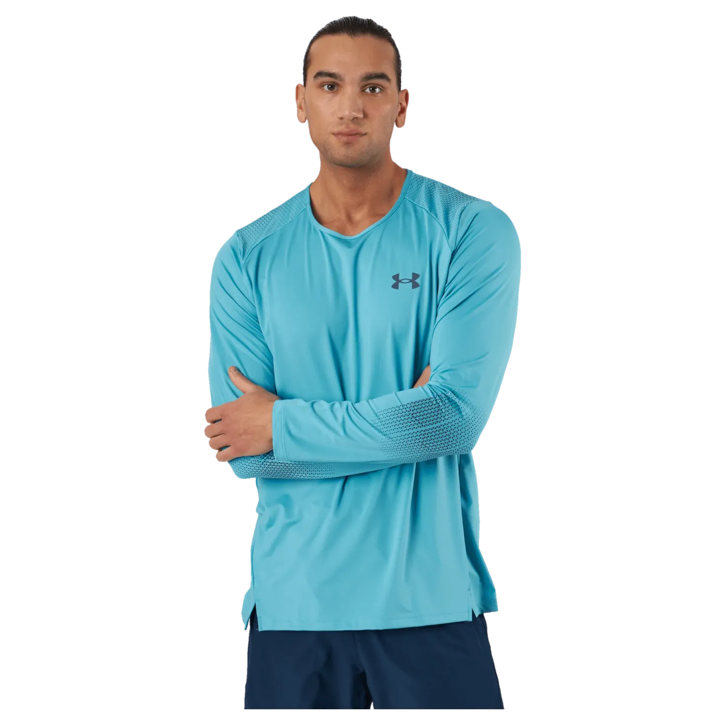 Ua Armourprint Ls Glacier Blue