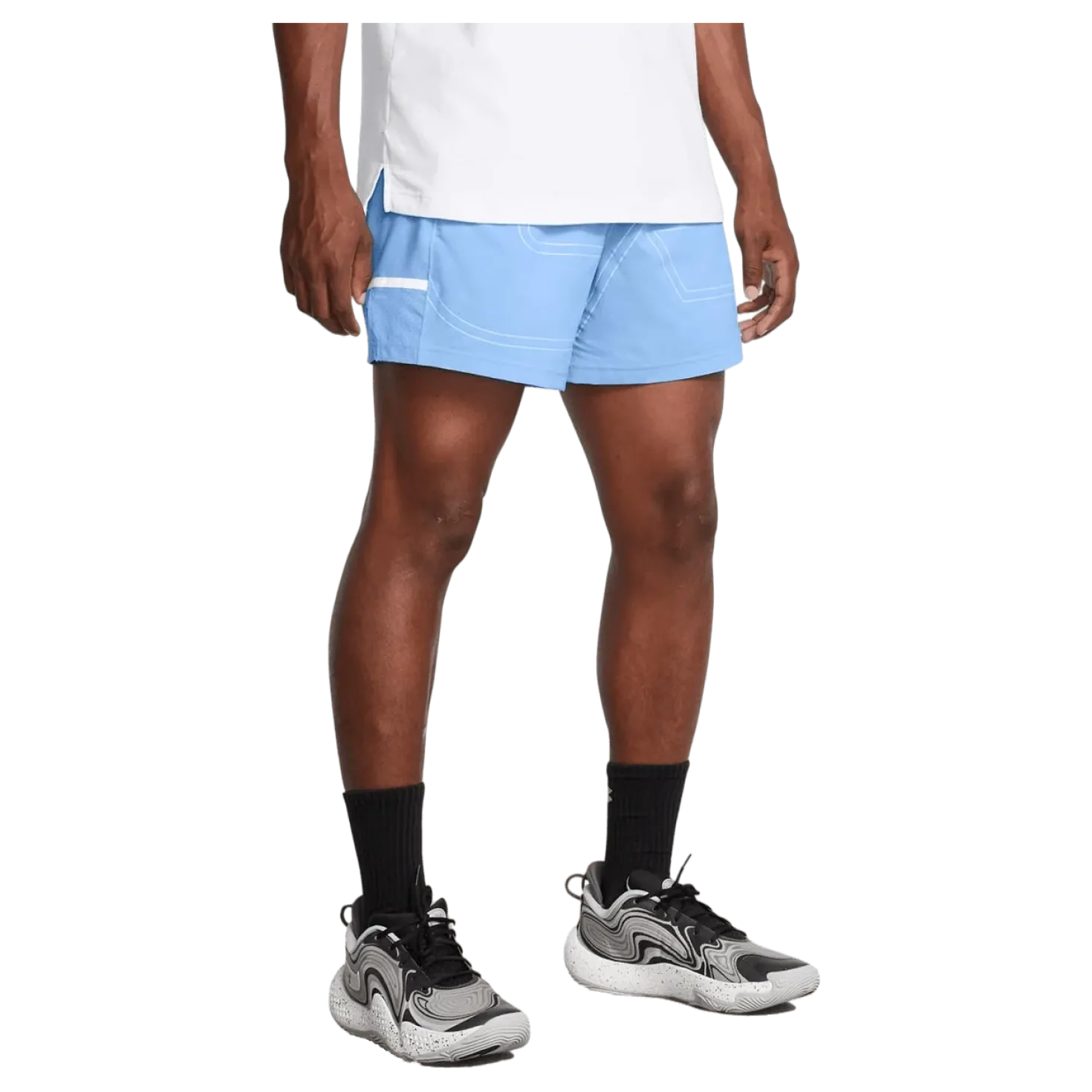 Ua Baseline Pro 5" Short Horizon Blue