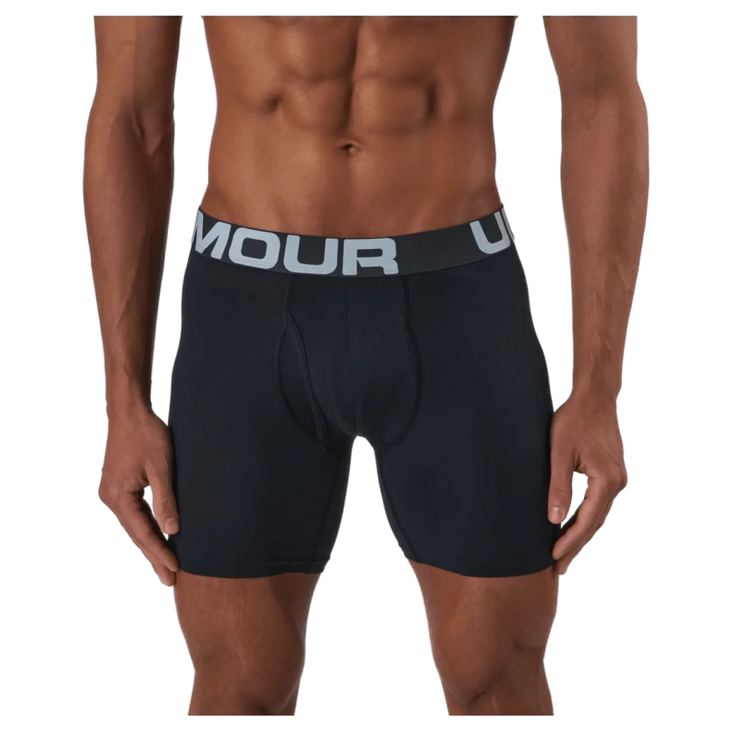 Ua Charged Cotton 6in 3 Pack Black