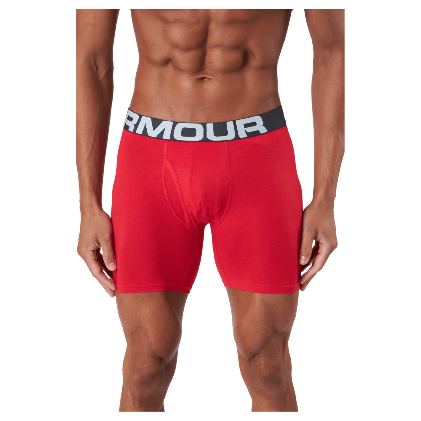 Ua Charged Cotton 6in 3 Pack Red