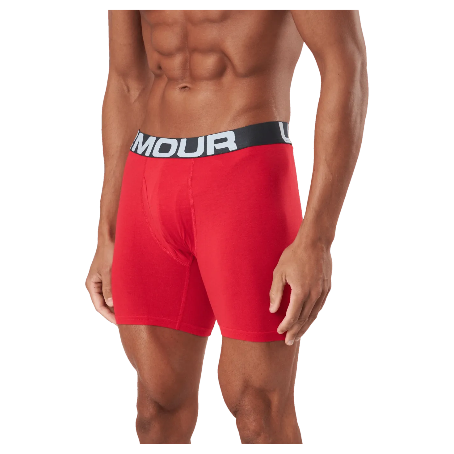Ua Charged Cotton 6in 3 Pack Red