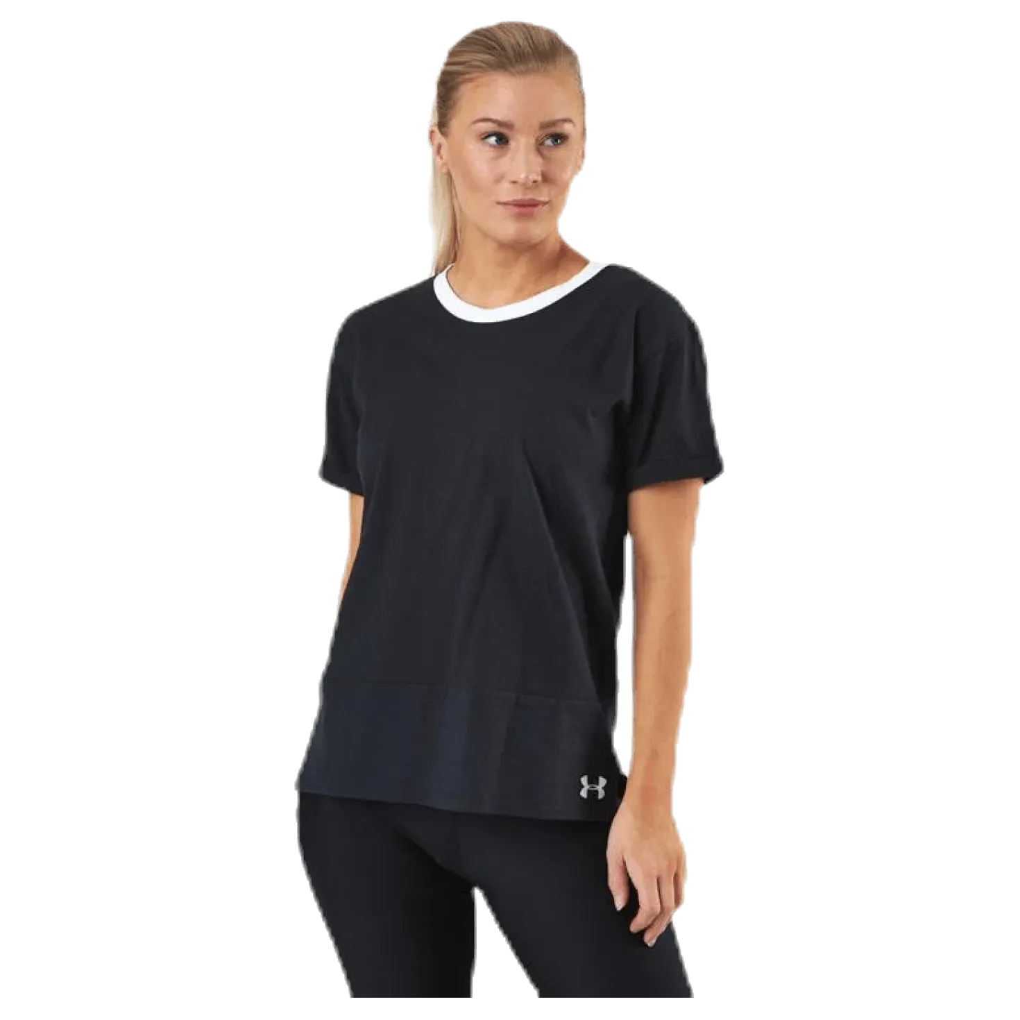UA Charged Cotton SS Black