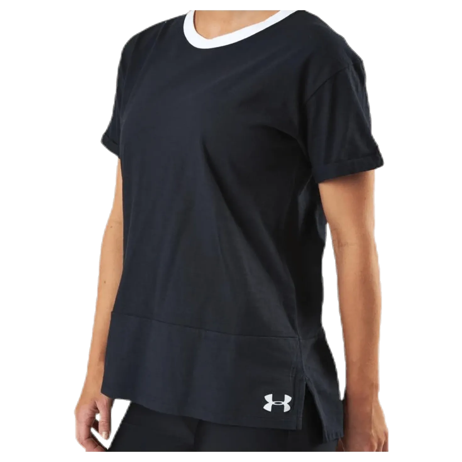 UA Charged Cotton SS Black