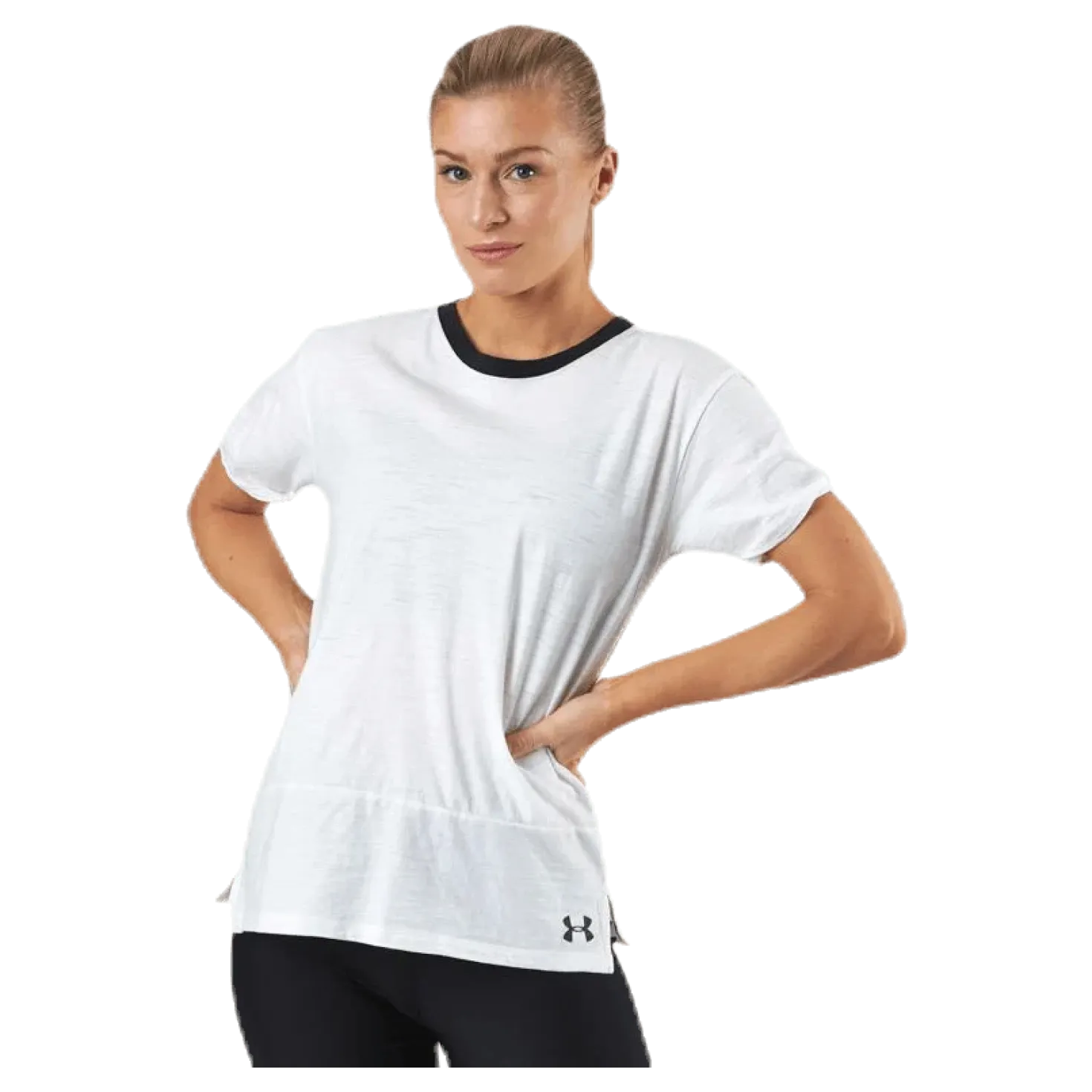 UA Charged Cotton SS White